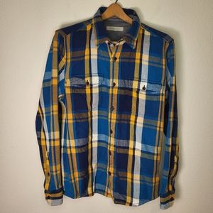 Outerknown Cloud Weave Plaid Shirt/Jacket Shirt size Large